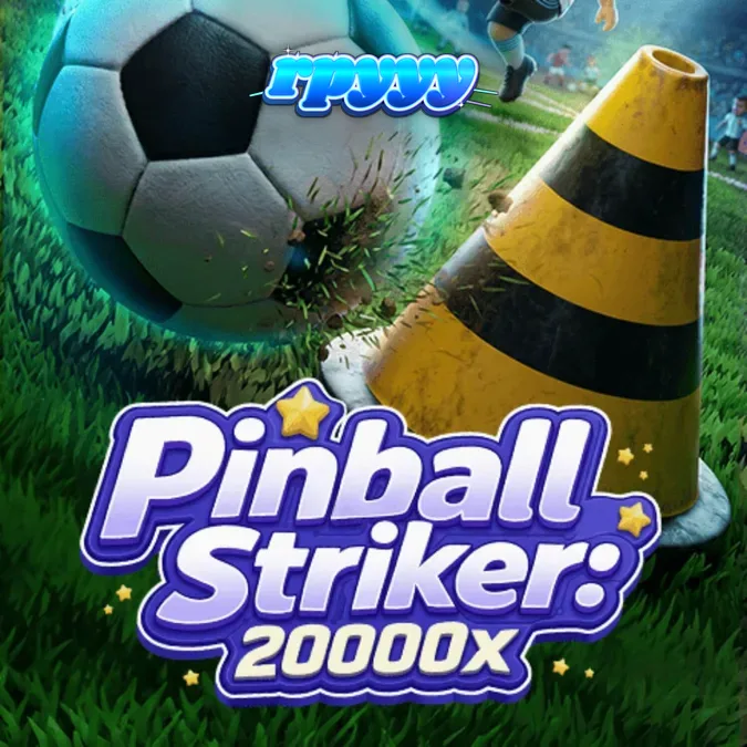 Tampilan visual neon stadion dalam permainan slot Pinball Striker 20,000x